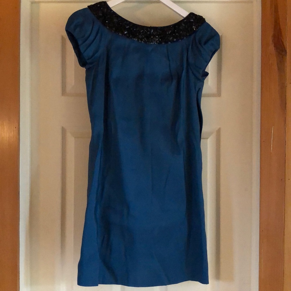 Marchesa Notte blue party dress